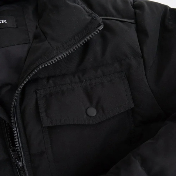 Danier Black Puffer Winter Coat Jacket Size Large - Picture 13 of 16